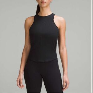 Lululemon Ribbed Modal Silk Twist-Back Yoga Tank TopBlack Size 2 NWT in packagin